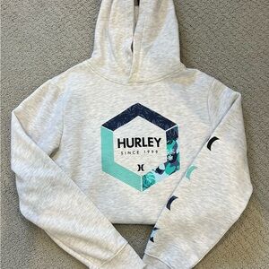 Hurley Boys Light Gray Hoodie